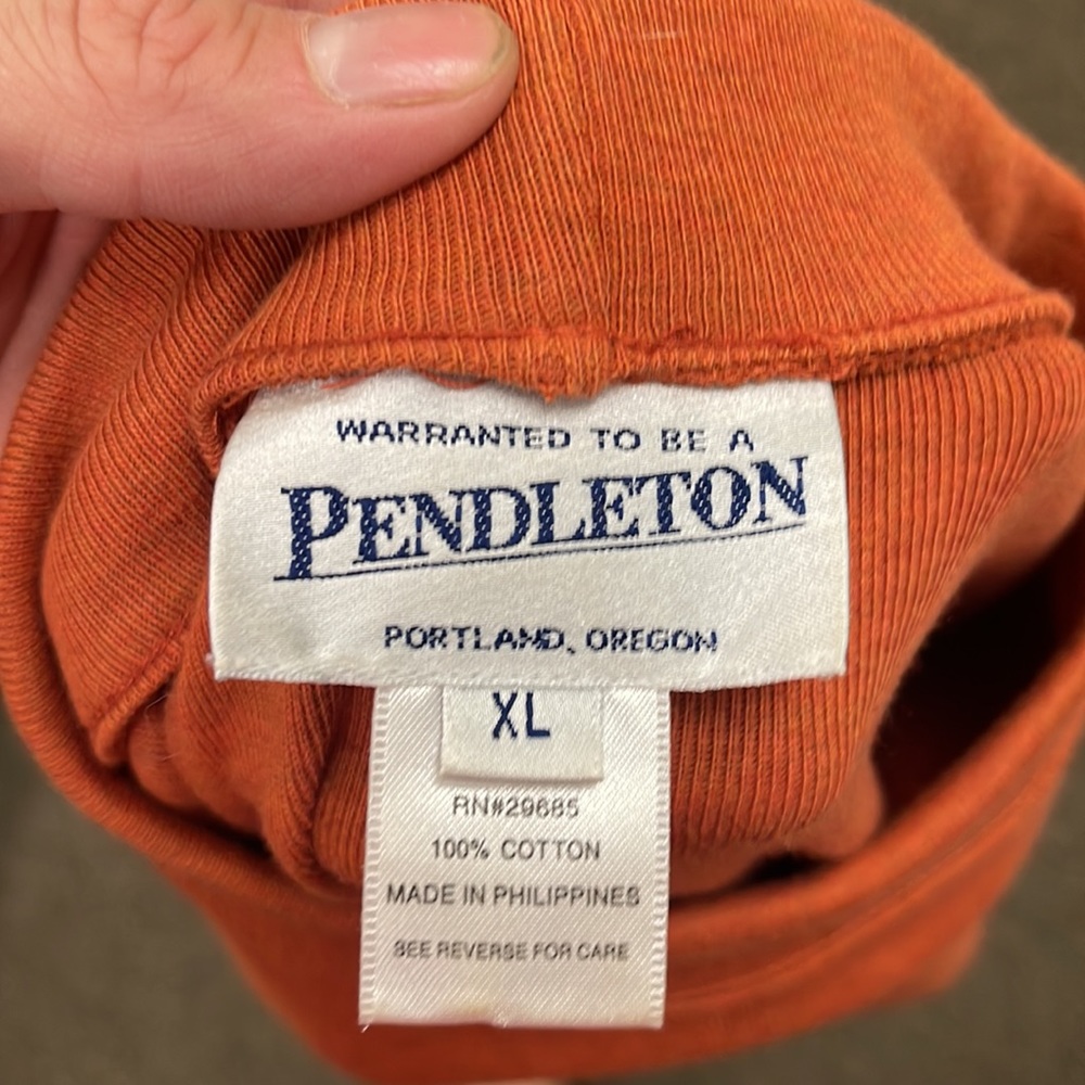 Pendleton Rust Orange Mock Neck Sweater - image 5